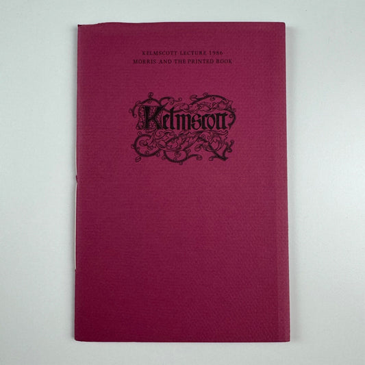 Kelmscott Lecture 1986, Morris and the printed book. A reconsideration of his views on type and book design in the light of later computer-aided techniques by John Dreyfus | William Morris Society, 1986