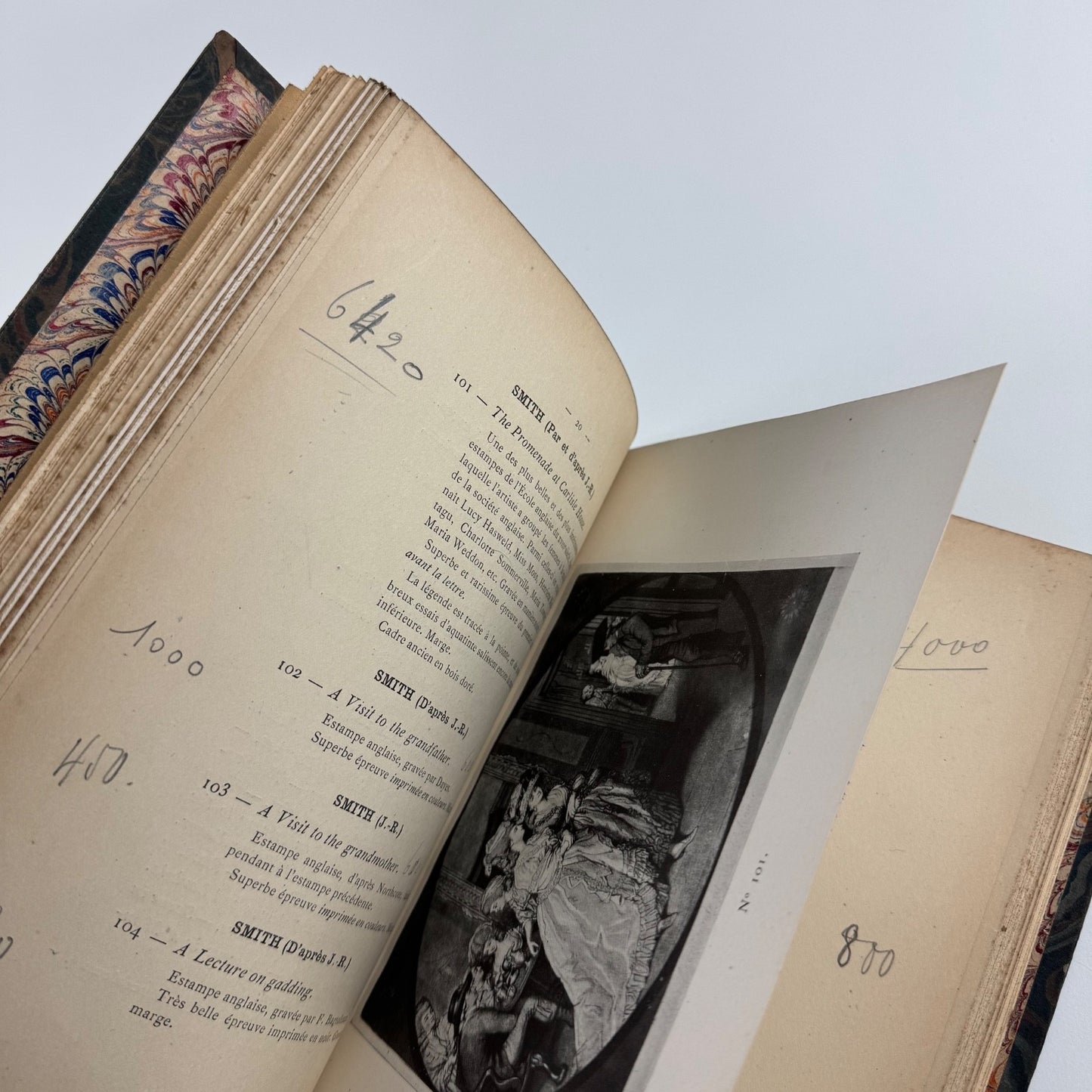 Catalogue D'un Importante Mobilier Ancien et Moderne, Estampes Anciennes Du XVIIIe Siecle des Ecoles Francaise et Anglaise....Le Tout Appartenant a Mlle. Hélène Chauvin. Paris, 2 to 4 June 1908. Me. F. Lair-Dubreiul.  Bookplate for Henriette Sergy