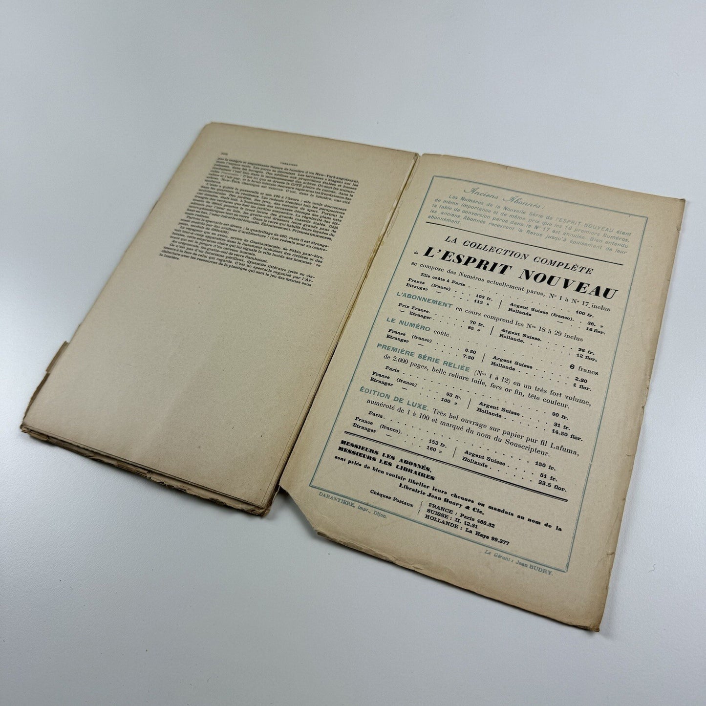 L'Esprit Nouveau journal | Issue No. 28 1925 Amédée Ozenfant and Le Corbusier