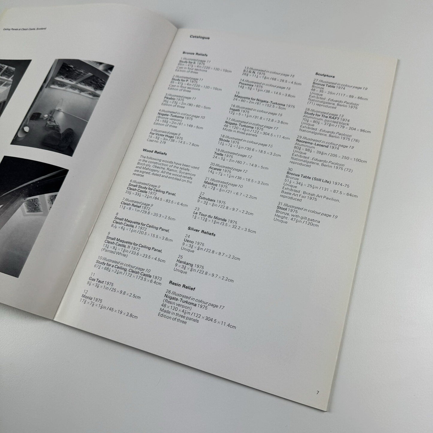 Eduardo Paolozzi - New Reliefs and Sculpture | Marlborough Fine Art catalogue, 1976