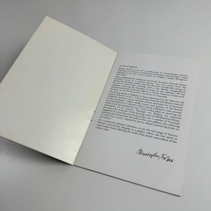 Antony Bream | Maas Gallery, intro Christopher Forbes 3-13 November no year given