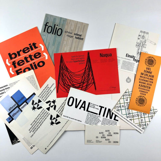 Folio – schmal mager, schmal halbfett | Type specimen folder and ephemera | Bauersche Giesserei