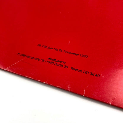 Zvi Goldstein. Black hole constructions | Daadgalerie Berlin 1990 | Folder and inserts