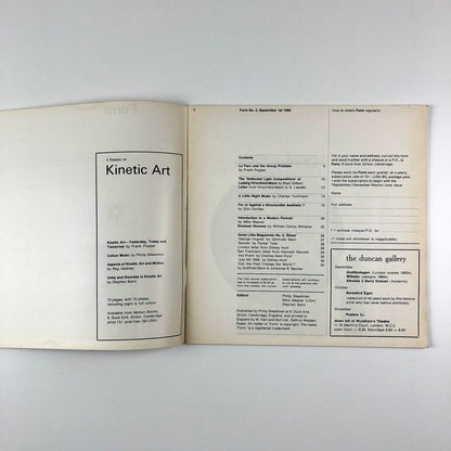Form No. 2, September 1st 1966 | Editors: Philip Steadman, Mike Weaver, Stephen Bann