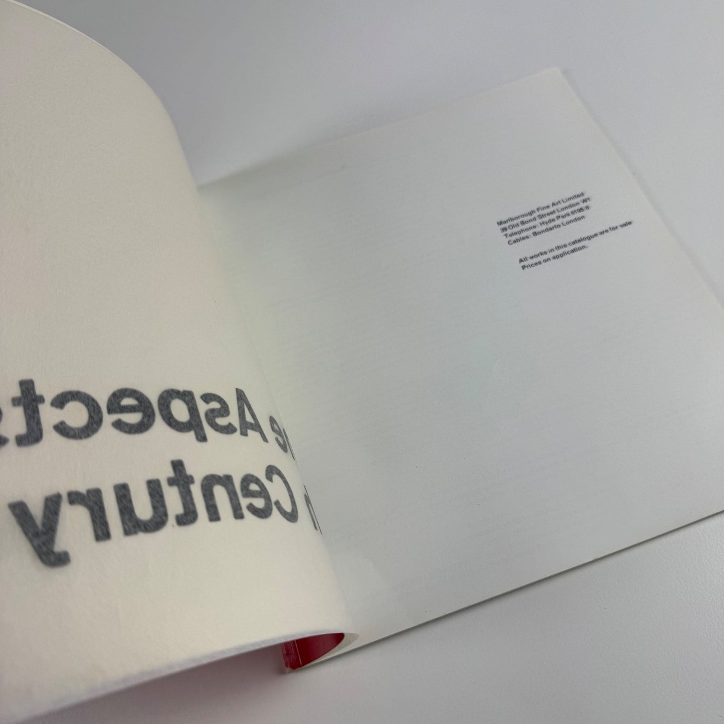 Some Aspects of 20th Century Art | Marlborough July-August 1961