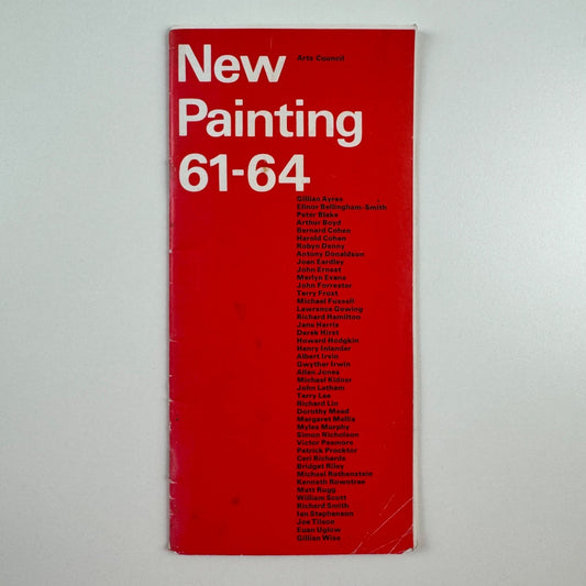 Leaflet New Painting 61-64 Arts Council, design by Gordon House
