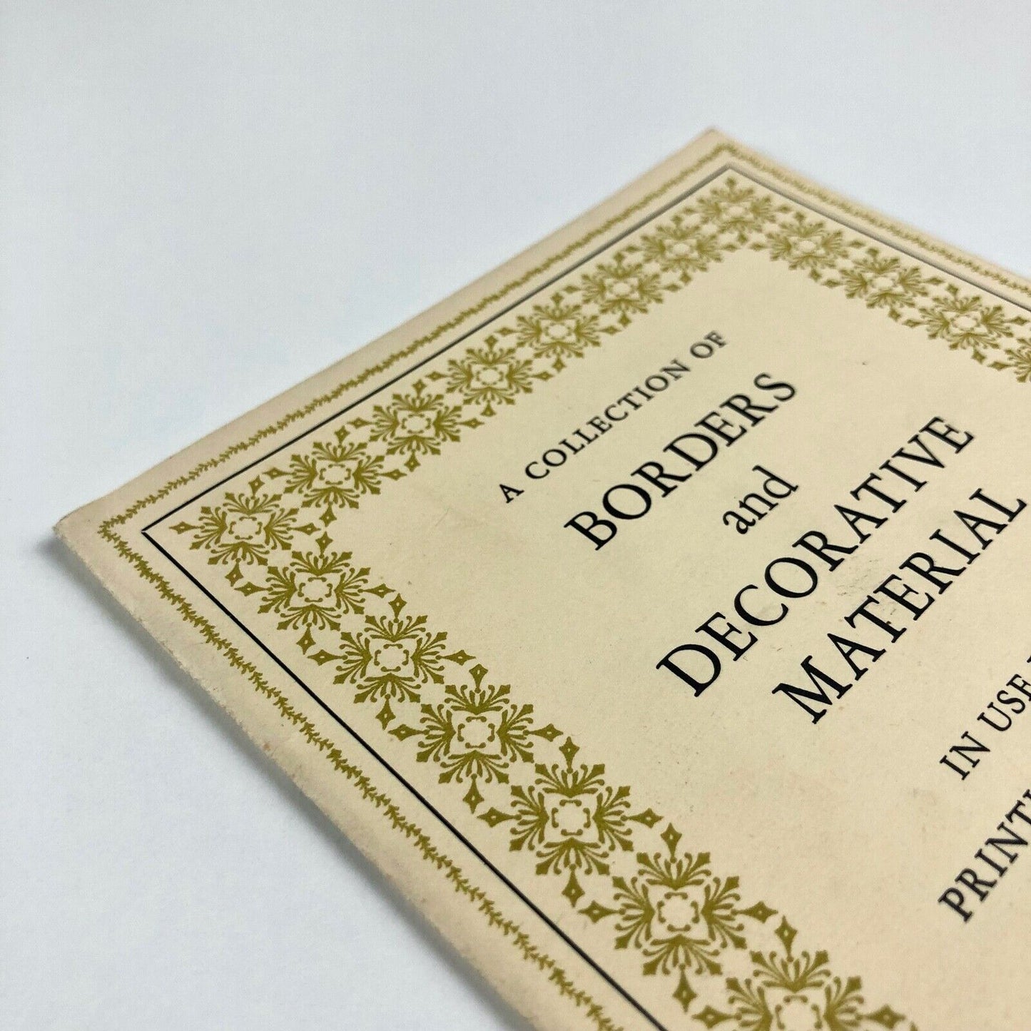 Leaflet A Collection of Borders & Decorative Material in use in the Printing Department Guildford School of Art, undated