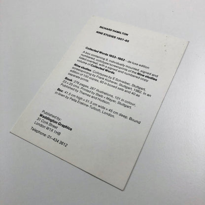Richard Hamilton: Nine Studies 1957–65 | Exhibition leaflet, Waddington Graphics