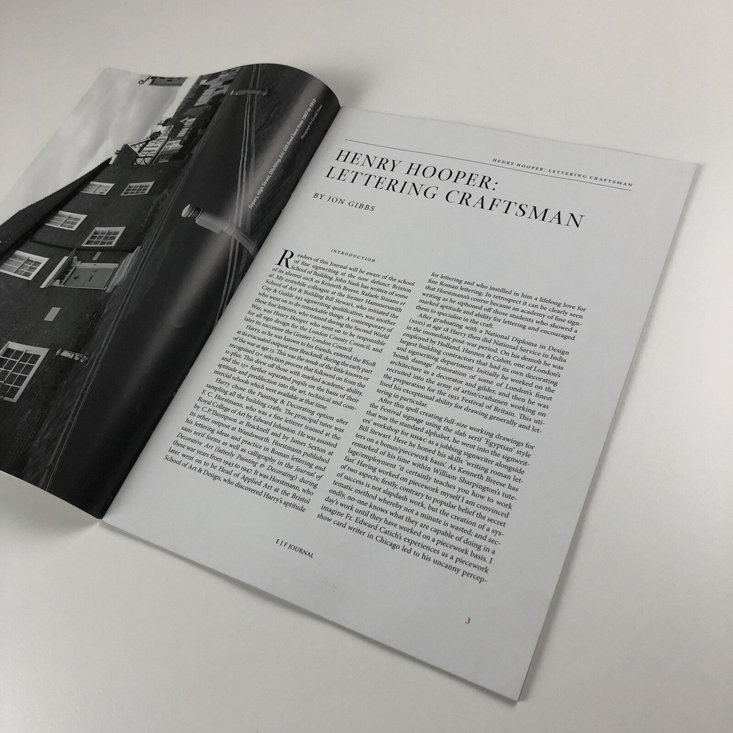 EJF Journal - Edward Johnston No 10 Oct 2005 | The Carving Cribbs, Henry Hooper