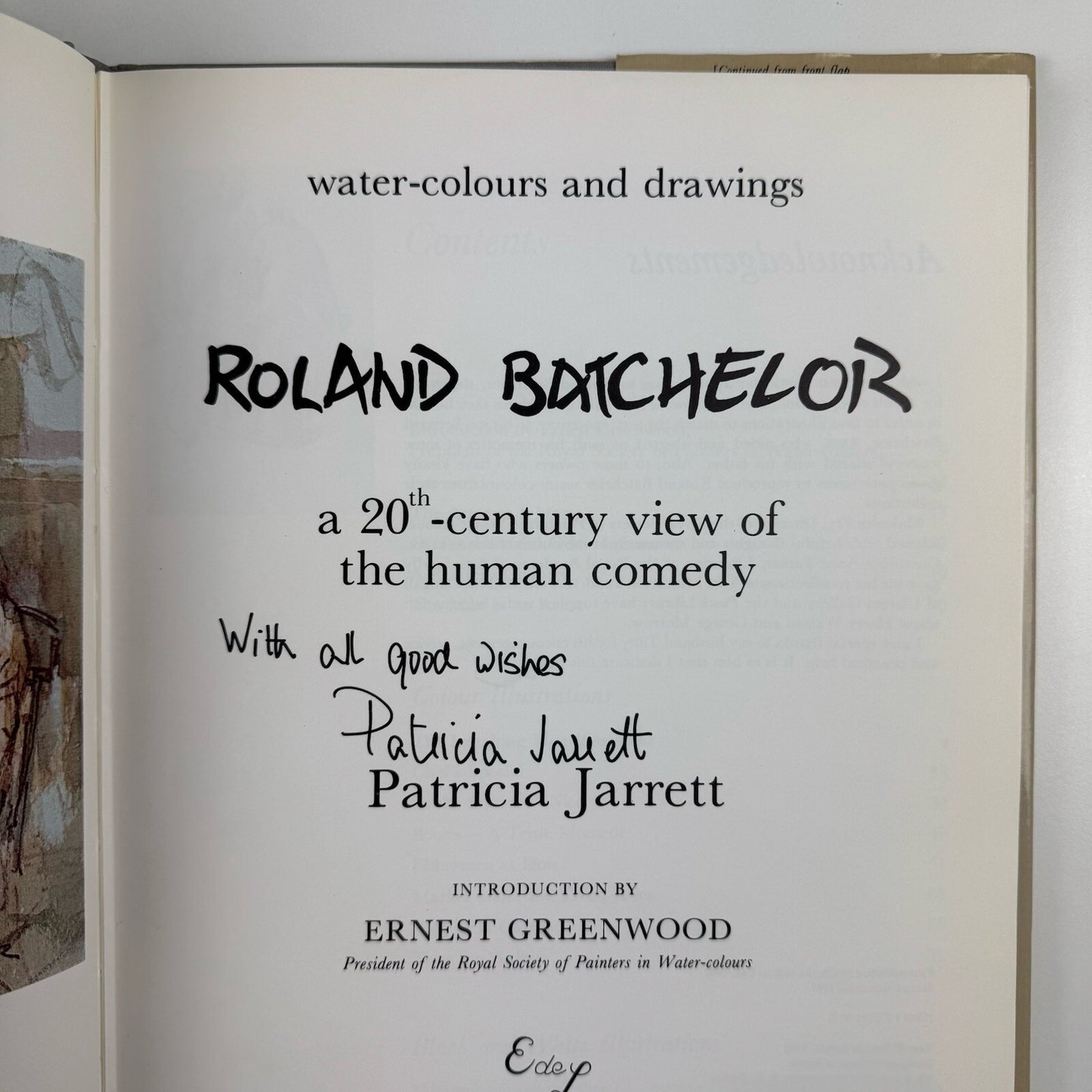 Roland Batchelor water-colours and drawings | Patricia Garrett, 1984 | Signed by the author