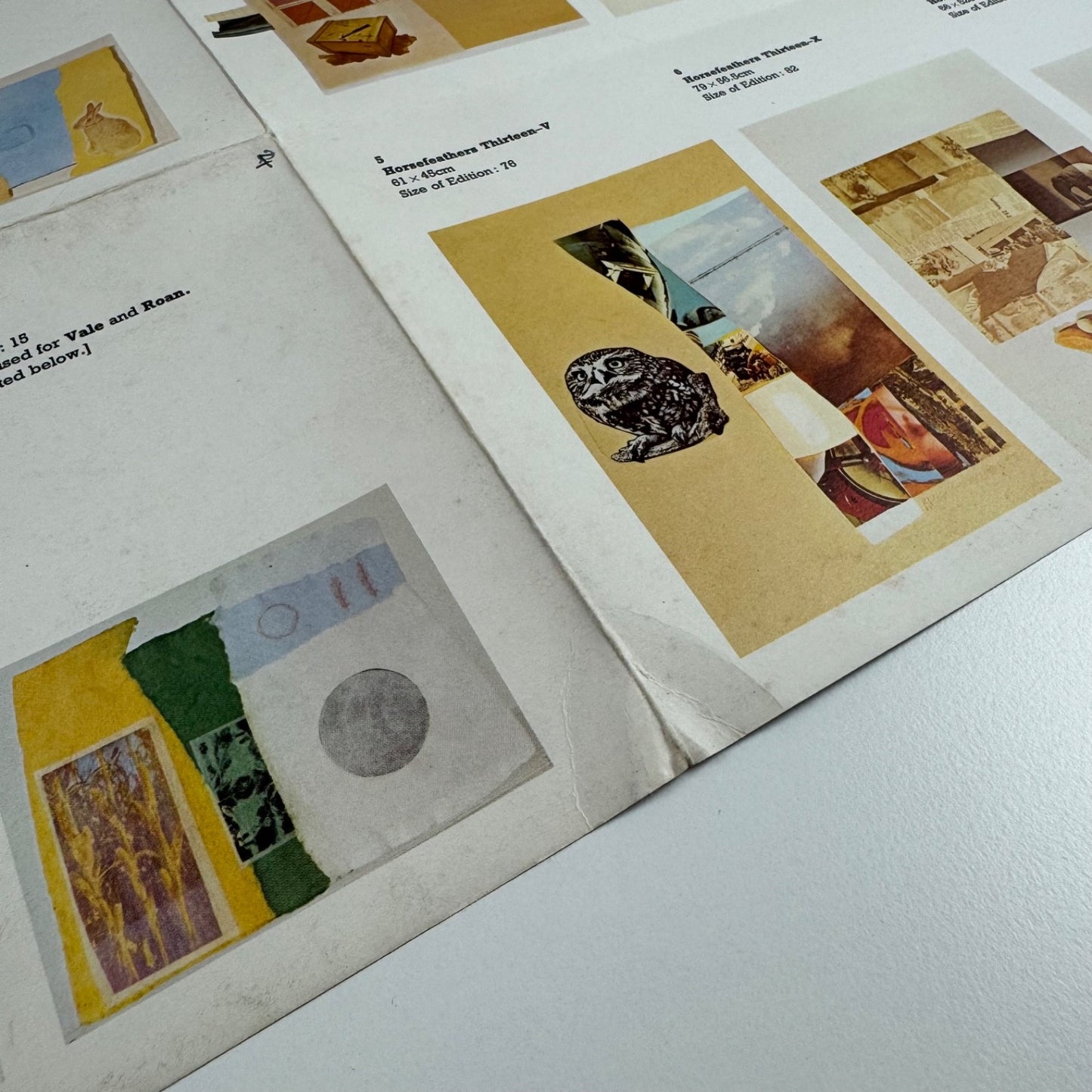 Fold-out poster/leaflet for Pages and Fuses and other prints by Robert Rauschenberg | Welsh Arts Council, 1975