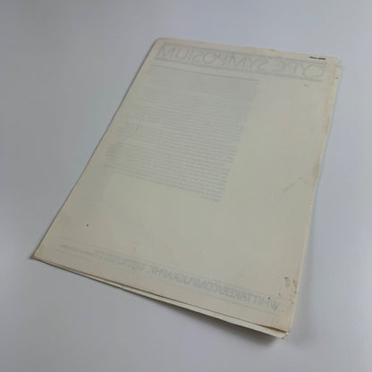 Type Symposium. The role of the trade typesetter in USA Whittaker/Compugraphic