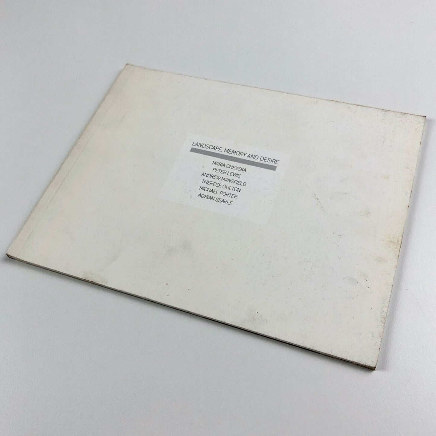 Landscape, Memory and Desire | Serpentine Galleries 1984/5 Andrew Mansfield et al