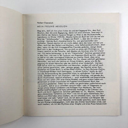 Kurt Absolon Wien 1925-1958 | Galerie Welz Salsburg exhibition catalogue, 1968