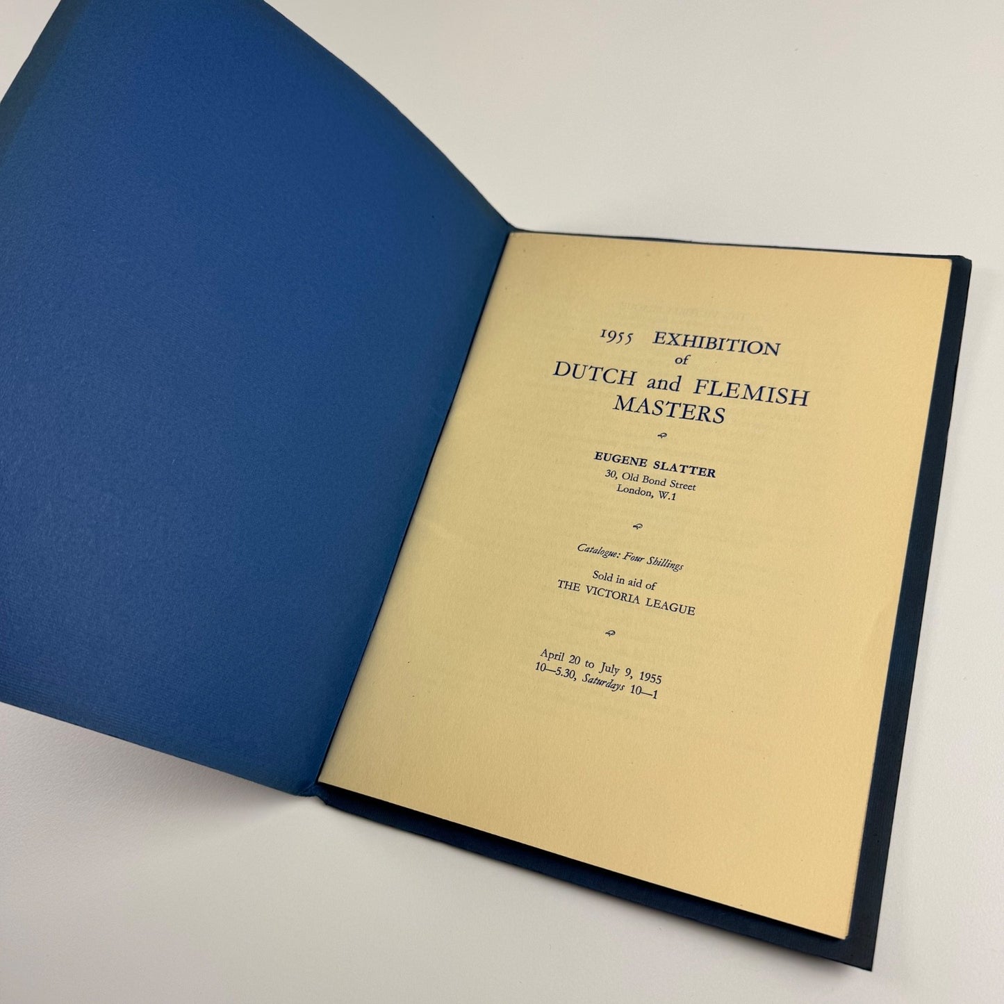 Catalogue of the 1955 exhibition of Dutch & Flemish Masters Eugene Slatter 1955