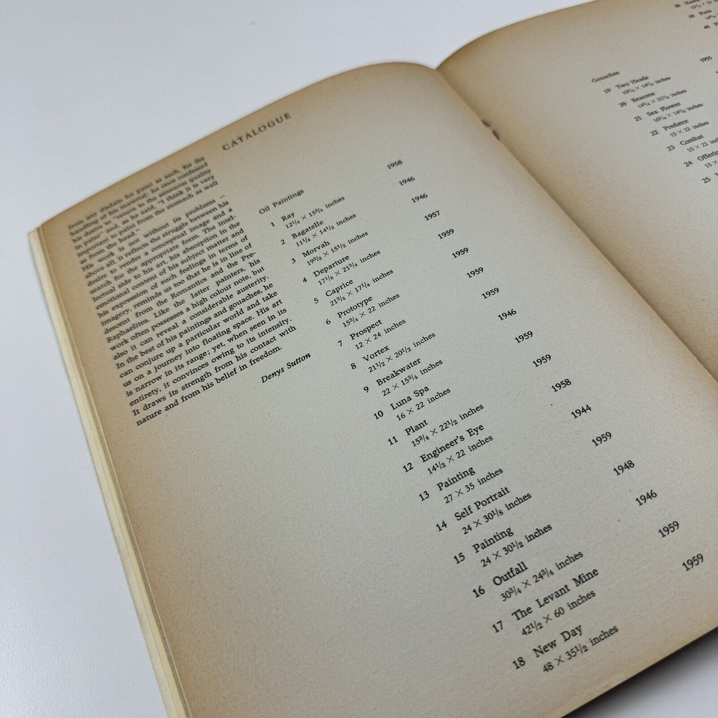 John Tunnard | McRoberts and Tunnard Limited, 26 November 1959