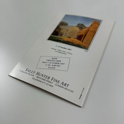 Folded card/catalogue – Cedric Kennedy | Sally Hunter Fine Art, 1997
