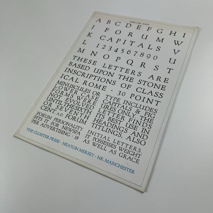 The Cloister Press Heaton Mersey near Manchester | Catalogue of the Collection in The Manchester University Library by Ian Rogerson | Second edition 1993