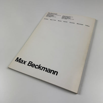 Max Beckmann – Paintings Around His Visit to London in 1938 | Marlborough Fine Art New York catalogue, 1974/75