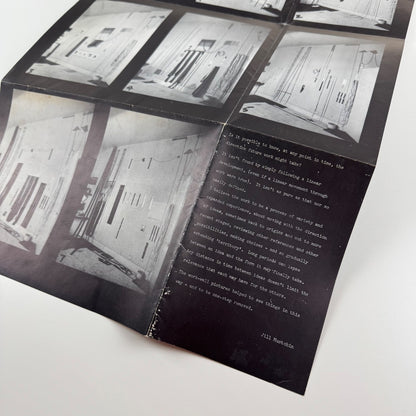 Fold out card/poster relating to Jill Mustchin | venue and date not recorded