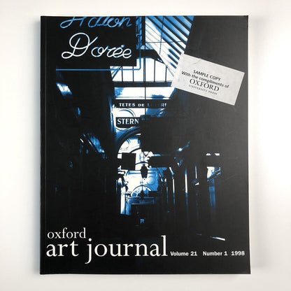 Oxford Art Journal Volume 21, Number 1, 1998 Oxford University Press 1998