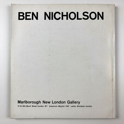 Ben Nicholson exhibition catalogue | Marlborough Fine Art, 1963