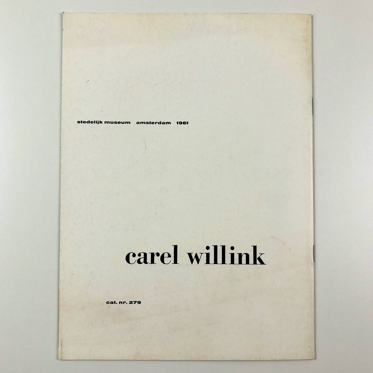 Carel Willink | Stedelijk Museum Amsterdam exhibition catalogue, 1961 | Cat. 279
