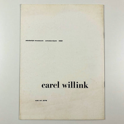 Carel Willink | Stedelijk Museum Amsterdam exhibition catalogue, 1961 | Cat. 279