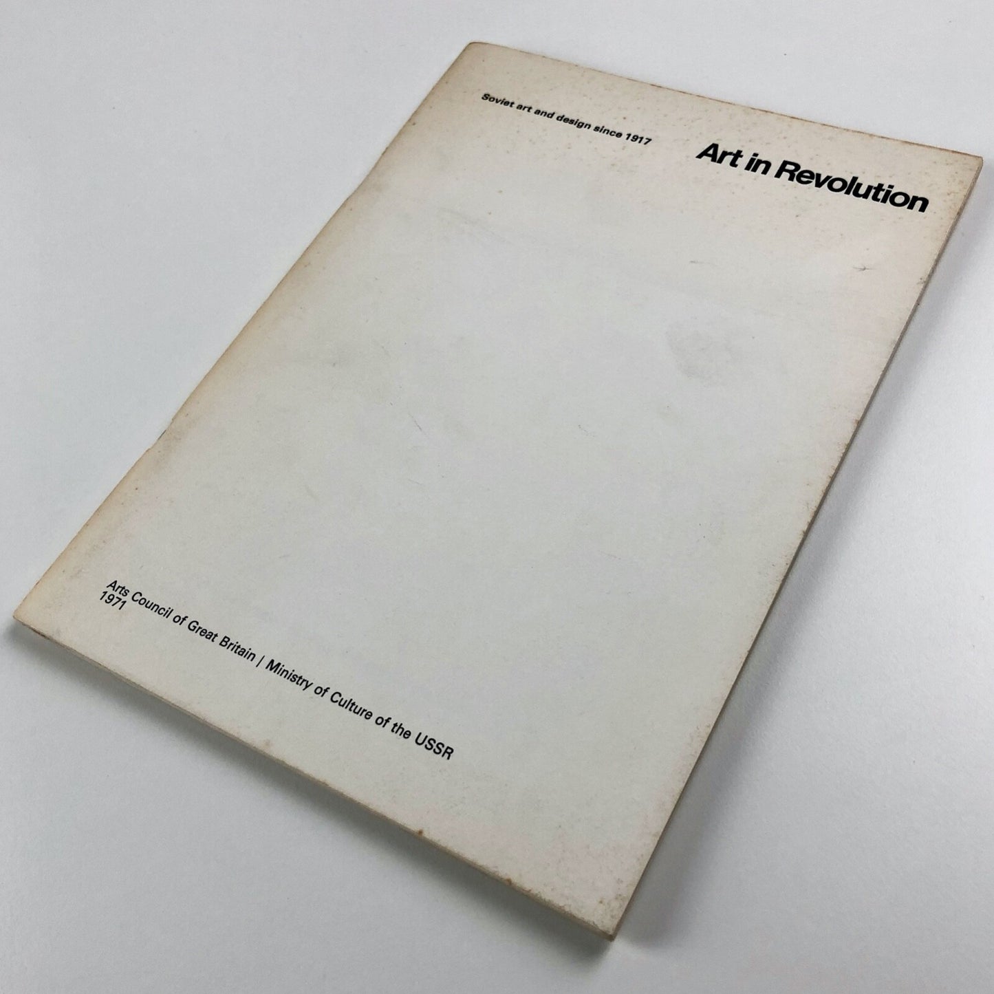 Art in Revolution. Soviet art and design since 1971 | Arts Council catalogue