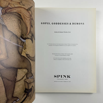 Gopis, Goddesses & demons. Indian & Islamic Works of Art | Art Spink 2000