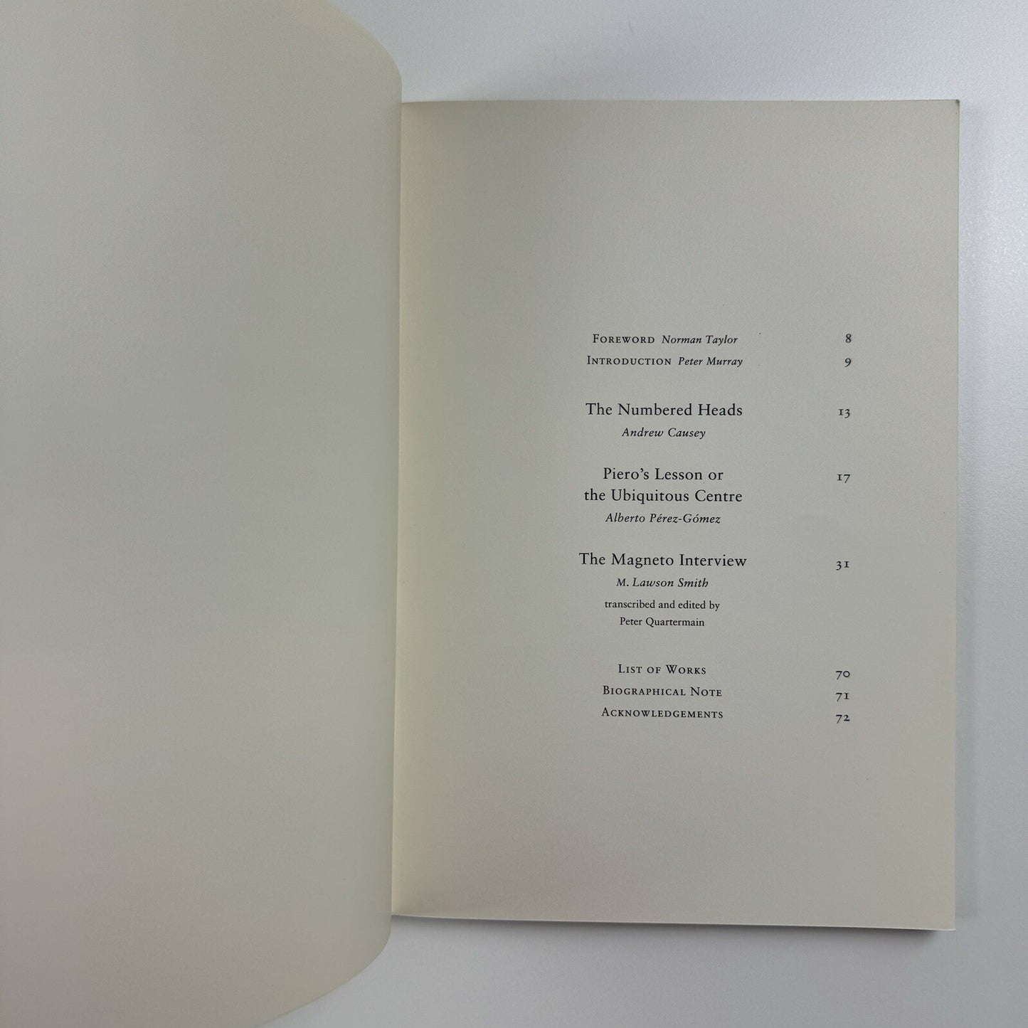 Memory, Measure, Time, and Numbers: A Sculptural Meditation on a Drawing by Piero Della Francesca by Geoffrey Smedley, 2000