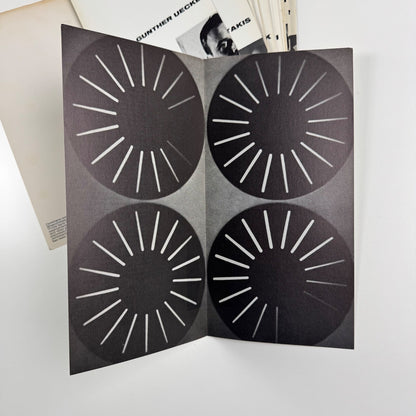 Kinetics. Catalogue to accompany the Arts Council exhibition on kinetic art held at the Hayward Gallery, London 1970. Catalogue design by Crosby/Fletcher and Forbes