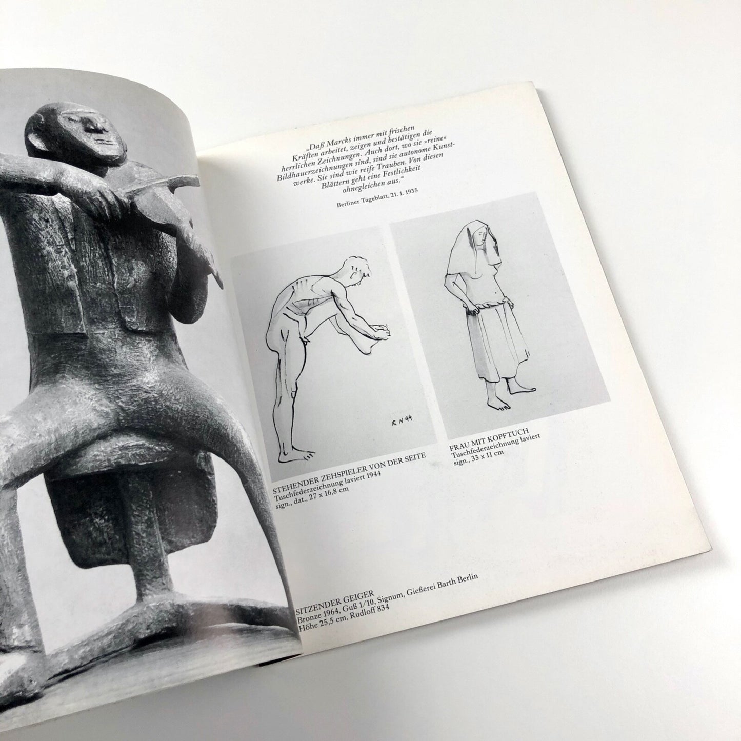 Marcks und Bildhauer seiner Zeit. Zum 100. Geburtstag von Gerhard Marcks | Galerie Vömel, 1989