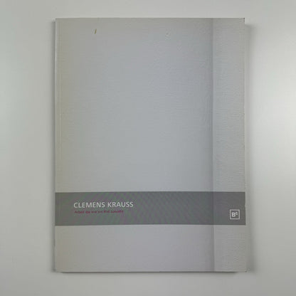 Clemens Krauss. Arbeit die wie ein Bild aussieht | Berlinische Galerie exhibition catalogue, 2007
