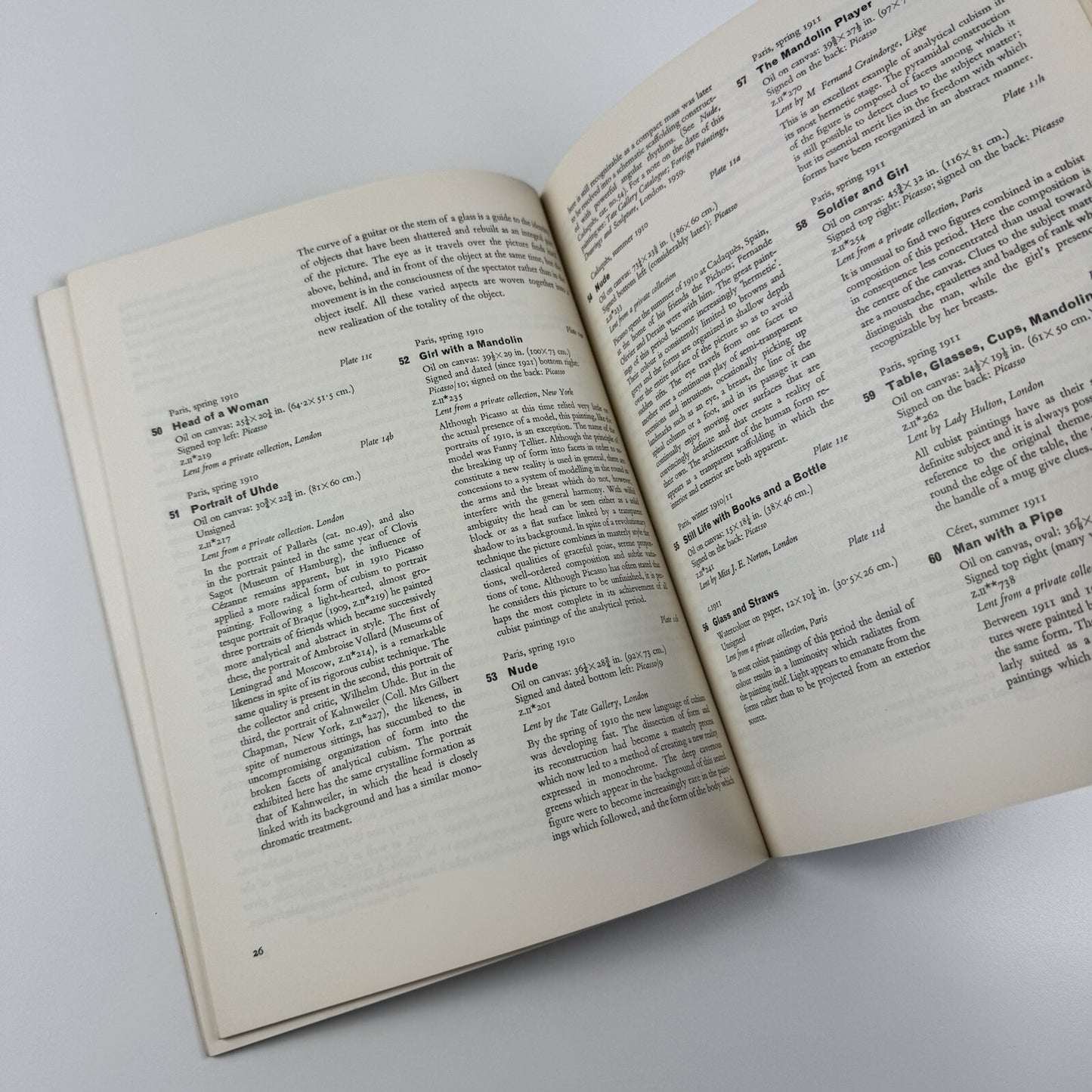 Picasso at the Tate Gallery | Arts Council catalogue 1960, 4th edition