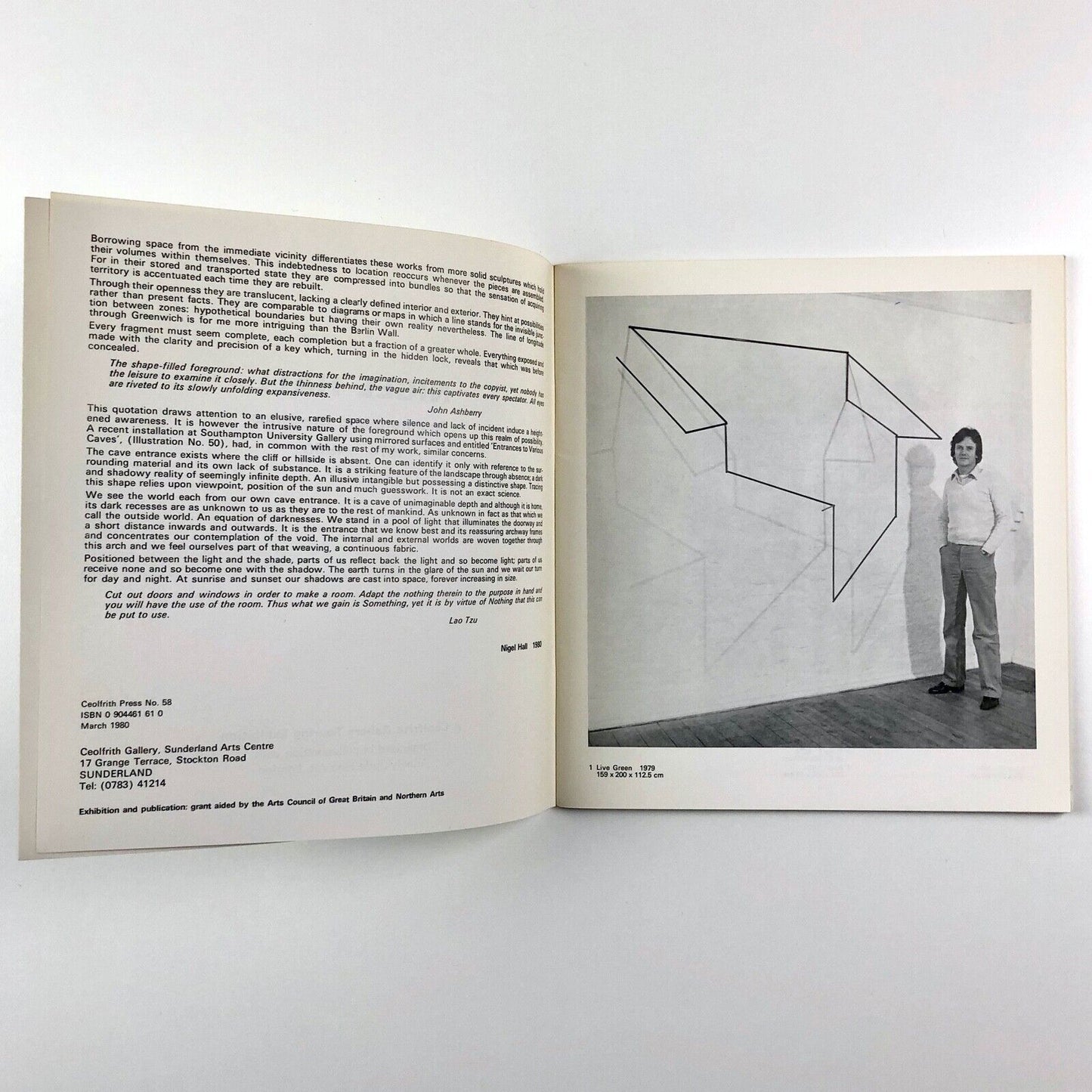 Nigel Hall – Sculpture and Drawings 1974–1980 | Annely Juda Ceolfrith Gallery, 1980