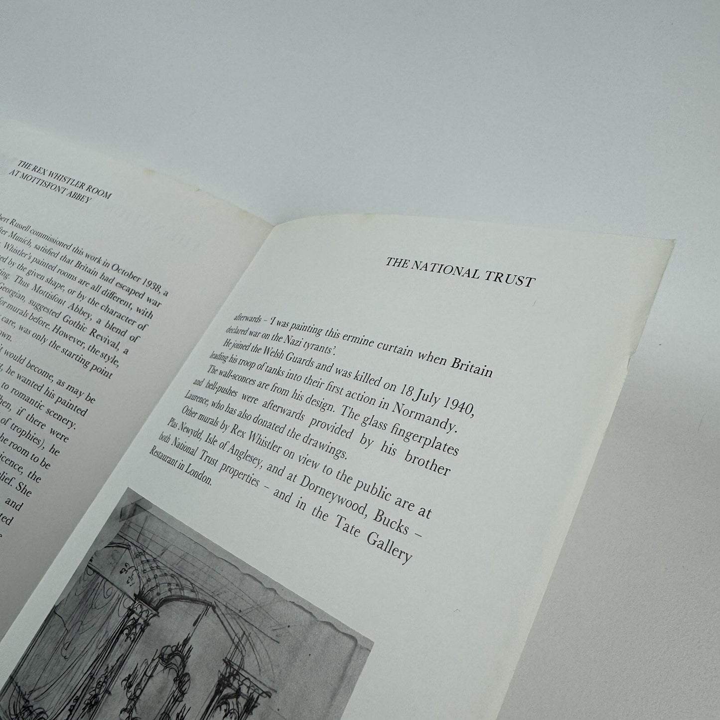 The Rex Whistler Room at Mottisfont Abbey | National Trust | 4-page leaflet 1984