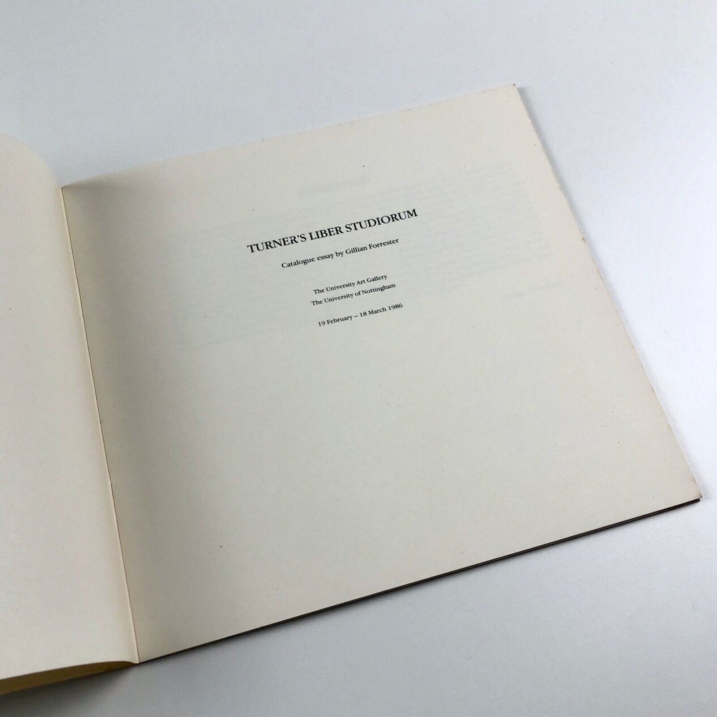 Turner's Liber Studiorum | Gillian Forrester | University of Nottingham, 1986