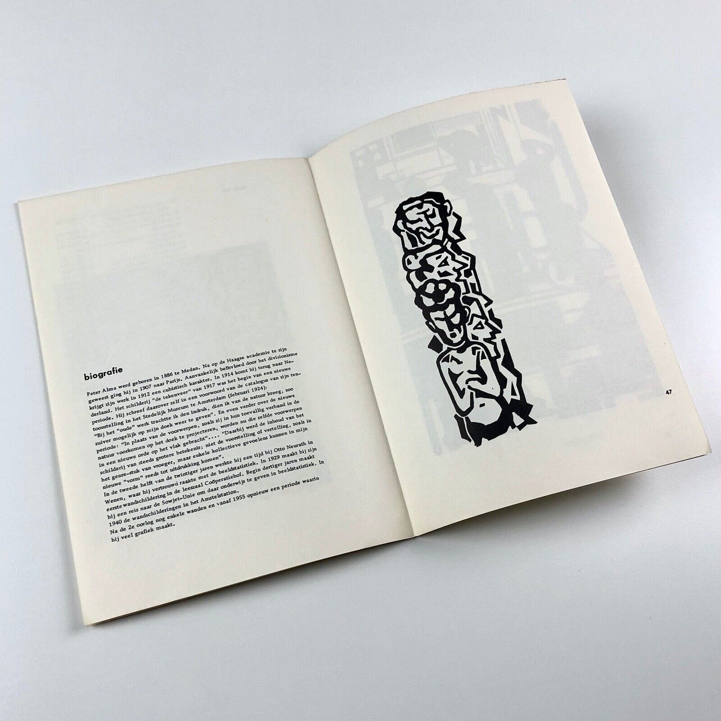 [Peter] P. Alma | Stedelijk Museum fold out guide | Design by Willem Sandberg, 1960