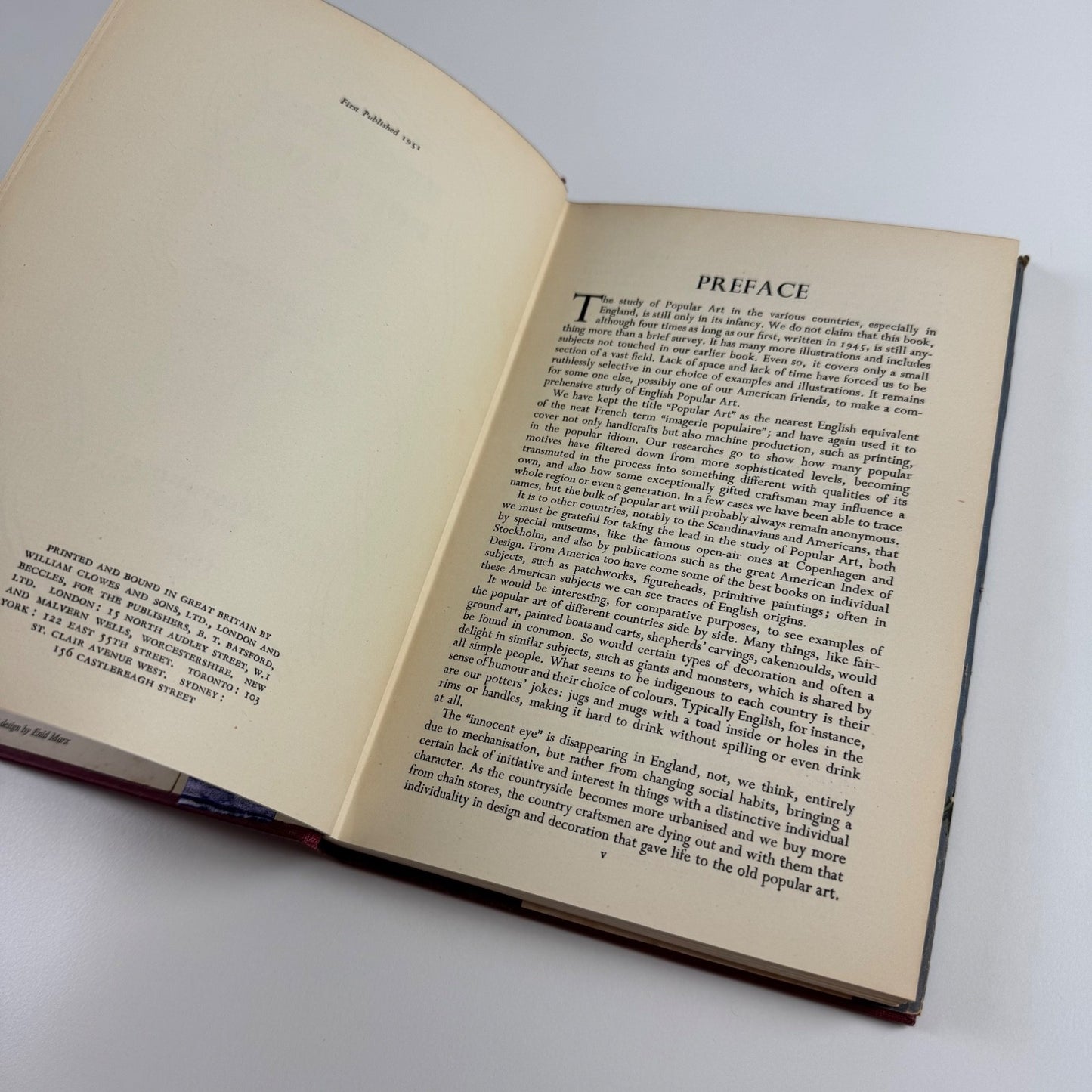 English Popular Art by Margaret Lambert & Enid Marx | B.T. Batsford, 1951