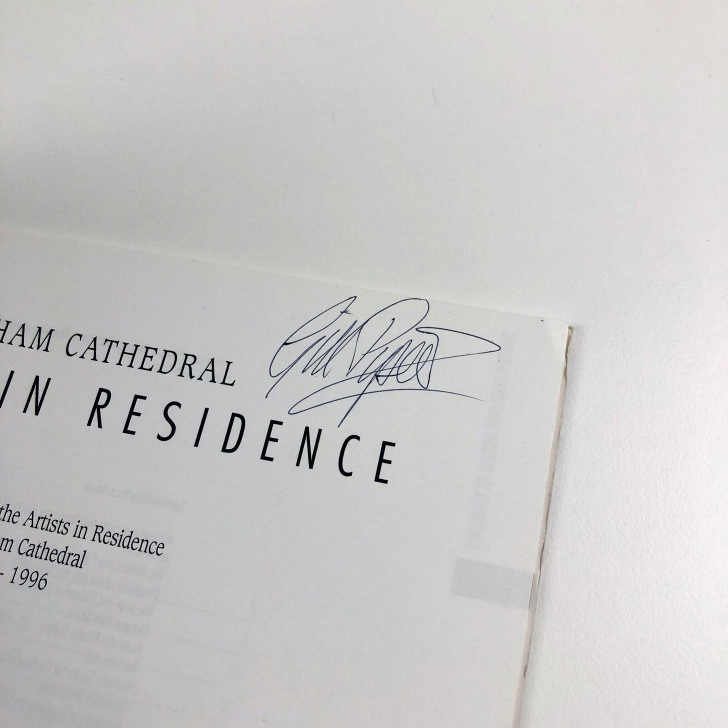 Artists in Residence – Durham Cathedral | Durham Art Gallery catalogue, 1996