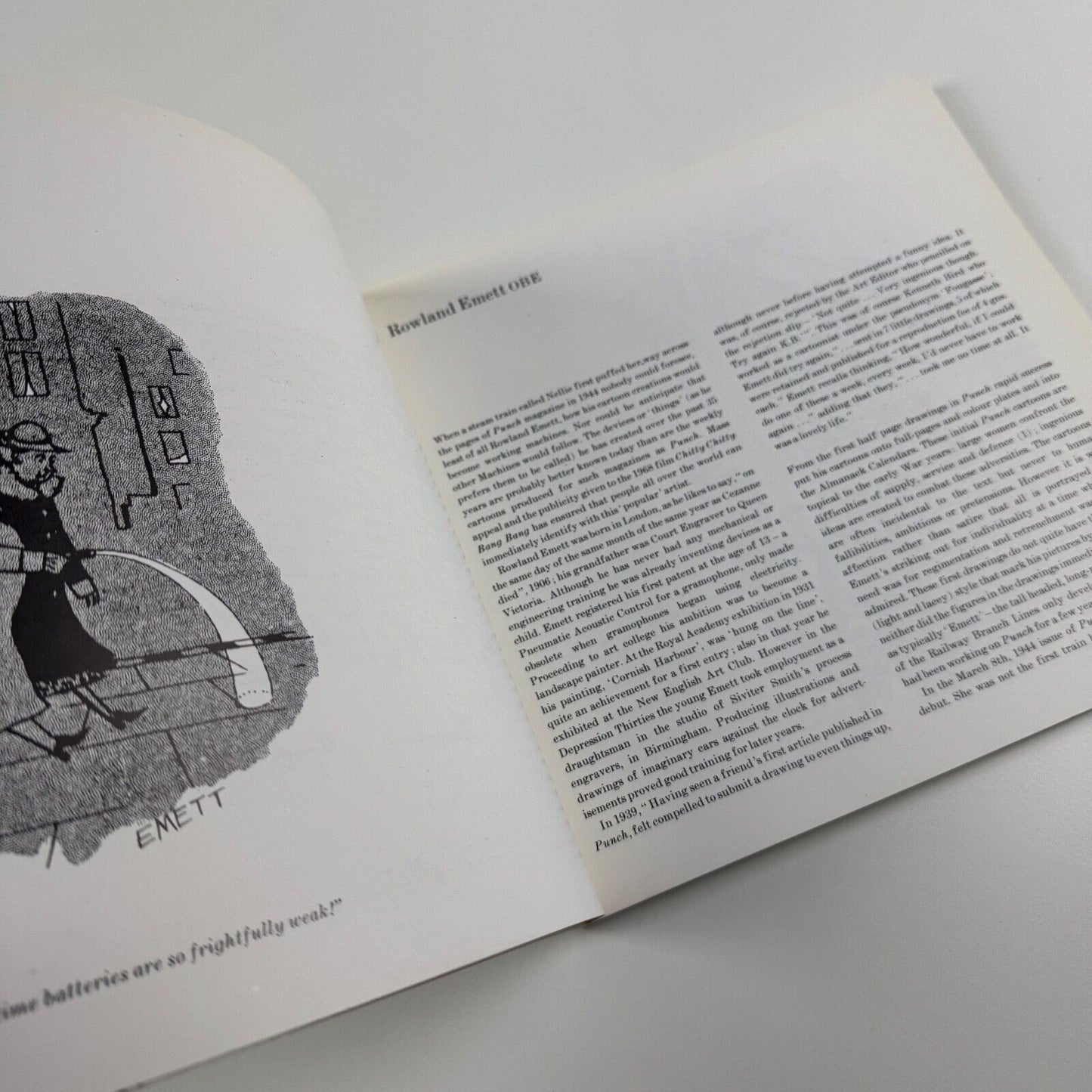 Rowland Emett | Chris Beetles, 1988 includes price list