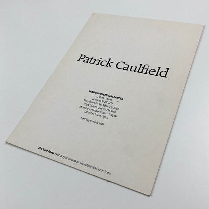 Promotional card for Patrick Caulfield | Waddington Galleries, 1989