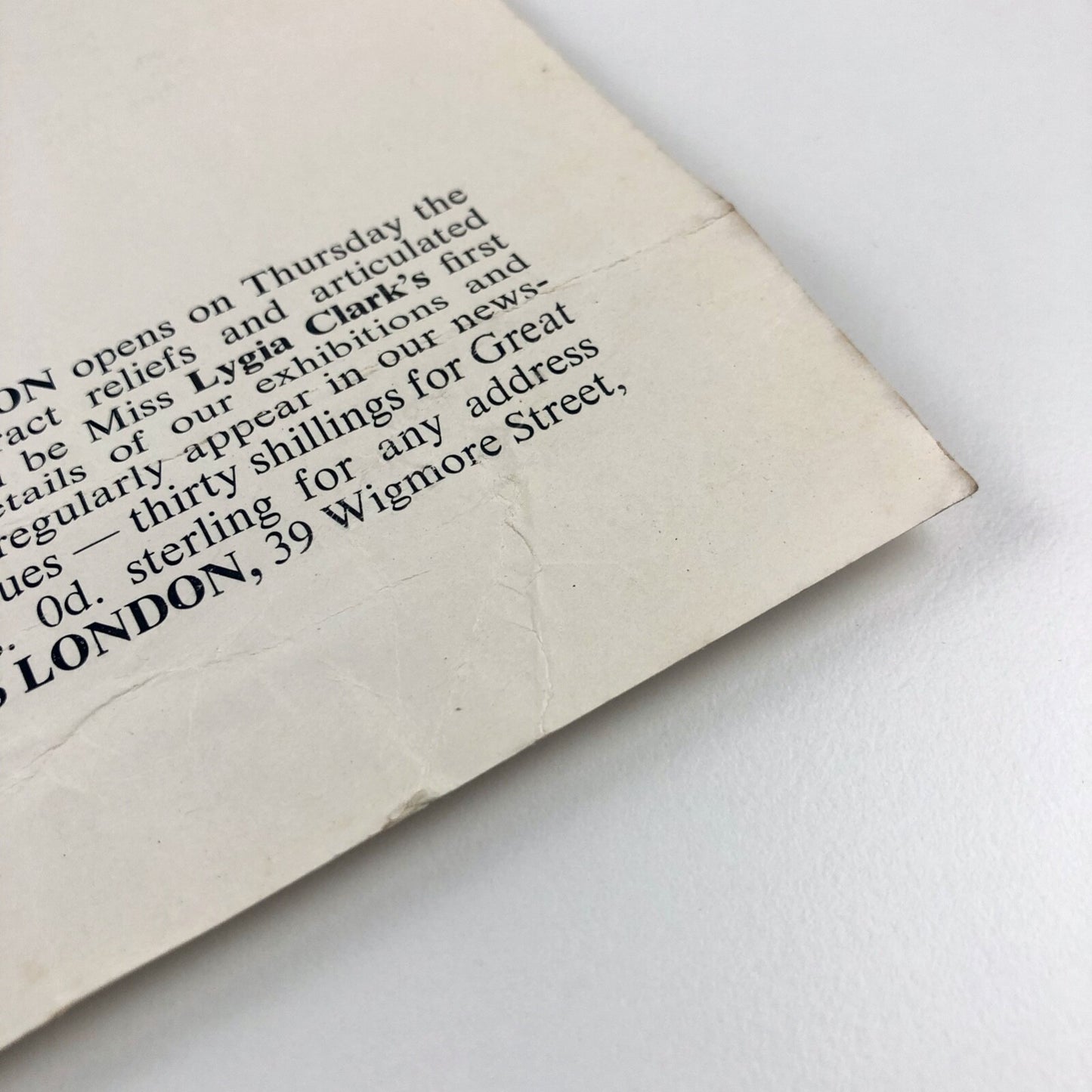 Marcello Salvadori. Optical Traces and Mobile Objects | Signals London, 1965 exhibition card
