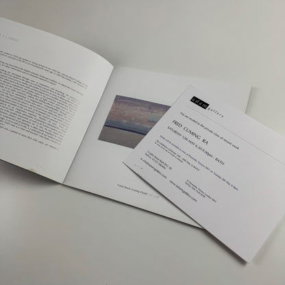 Fred Cuming RA | Adam Gallery, undated catalogue + private view invitation
