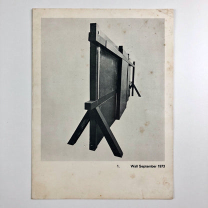 Folding card for Jeffrey Lowe – Recent Sculpture | The Leicester Galleries, London, 1974