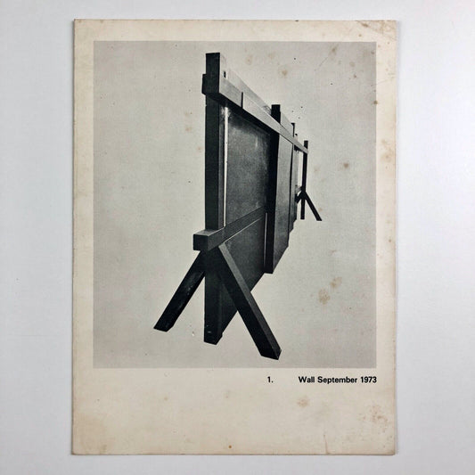 Folding card for Jeffrey Lowe – Recent Sculpture | The Leicester Galleries, London, 1974
