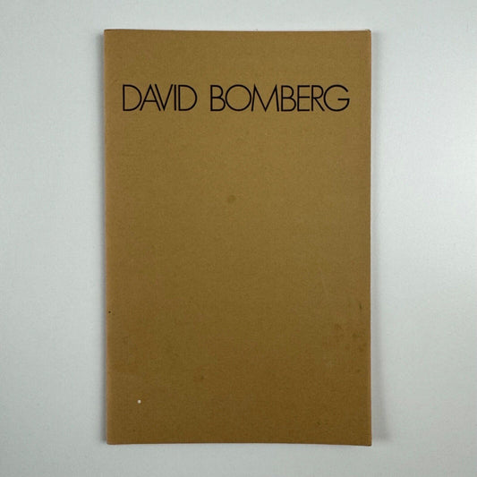 David Bomberg. Drawings, Watercolours and Prints 1912-1925 | d'Offay Couper Gallery, 1971