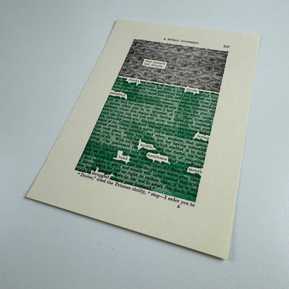 A Humument page 337 'that ensured' by Tom Phillips | The Tetrad Press, 1970