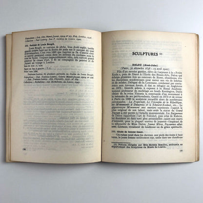 Catalogue des Peintures et Sculptures | Musée National du Louvre Paris, 1947